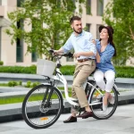 PEXMOR Electric Bike for Adults, 350W (Peak 500W) City Commuter Ebike 36V 12.5AH Removable Battery, 26" Cruiser Electric Bicycle Shimano 6-Speed | Dual Shock Absorber | Basket - Image 11